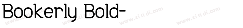 Bookerly Bold字体转换